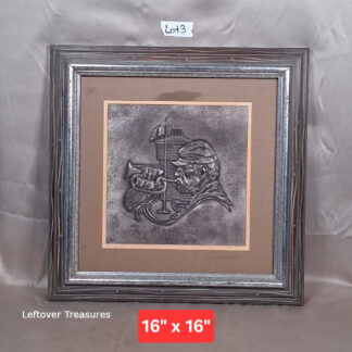 b3- "The Cavalryman" silver wall sculpture by artist Gordon Phillips for the Franklin Mint