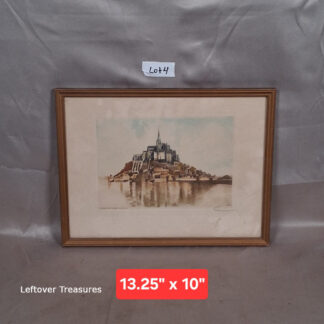 b4- the Mont Saint-Michel in Normandy signed print