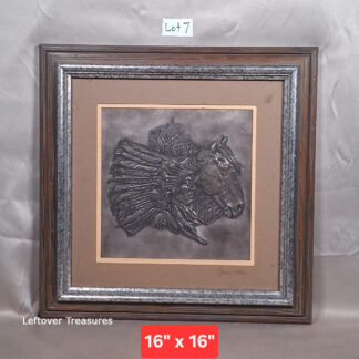 b7- 1976 "The Chieftain" silver wall sculpture by Gordon Phillips signed