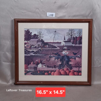 b8- Charles Wysocki "Mr. Scarefellow" framed print