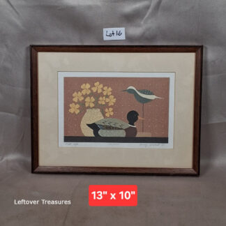 b16- "Still Life" art lithograph by Nancy Lubeck signed and numberd
