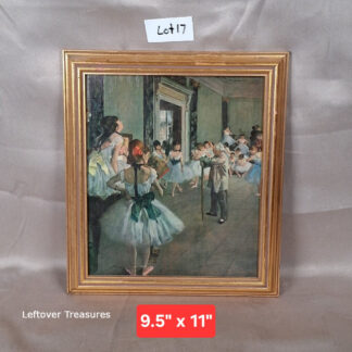 b17- "The Ballet Class" framed reproduction print by Edgar Degas