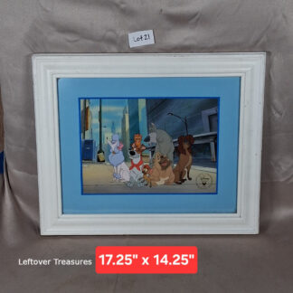 b21- 1996 Disney Store exclusive Oliver & Company commemorative lithograph