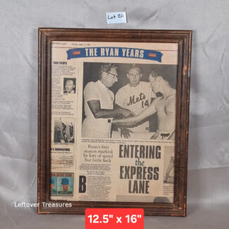 b24 "The Ryan Years" framed newspaper