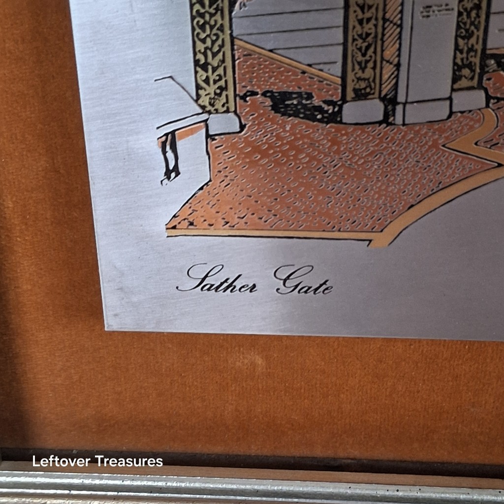 b29- limited edition Damascene University of California's Sather Gate by Reed & Barton - Image 2