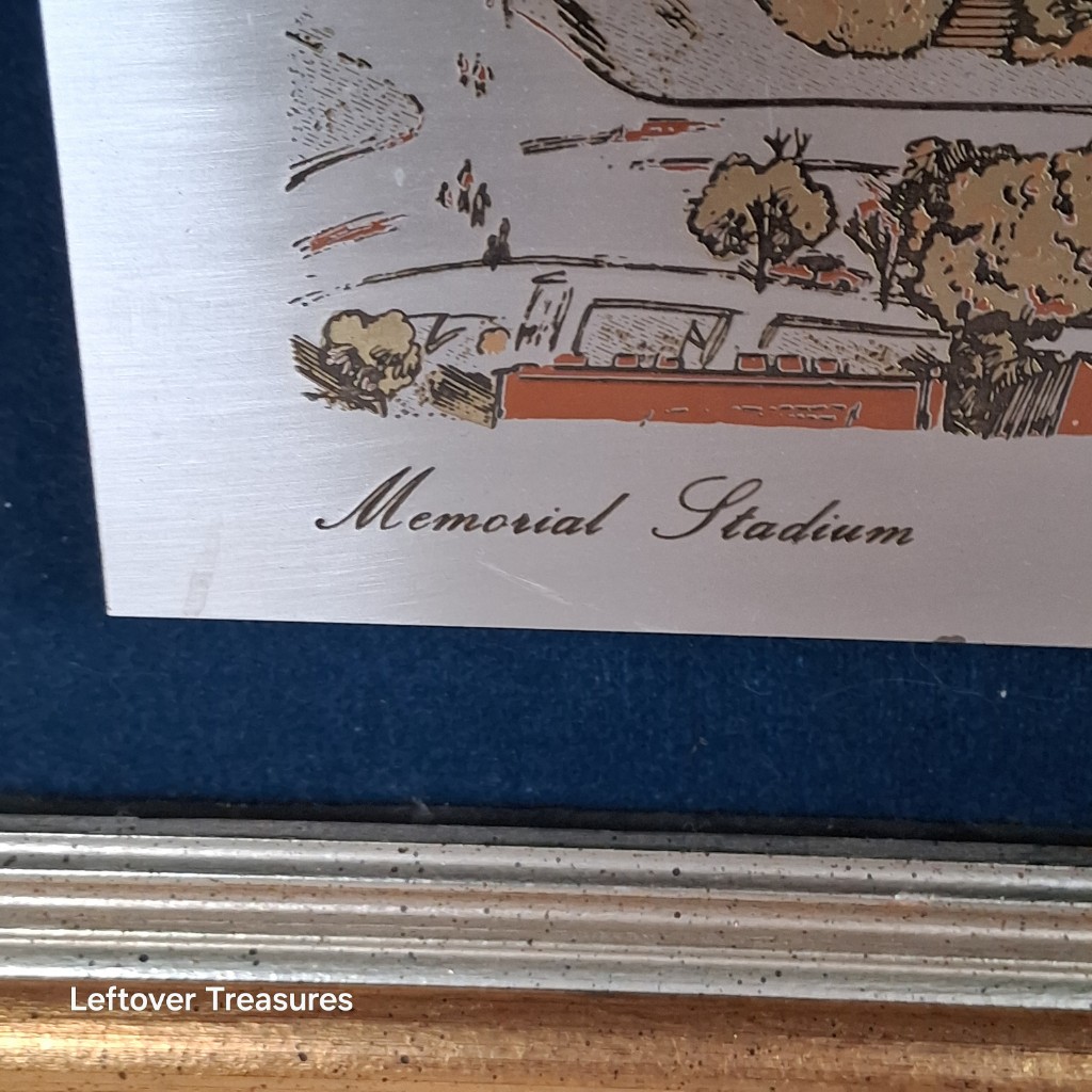b30- Reed & Barton damascene etching of the University of California Berkeley Memorial Stadium - Image 2