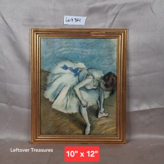 b34- "Seated Dancer" reproduction by Edgar Degas