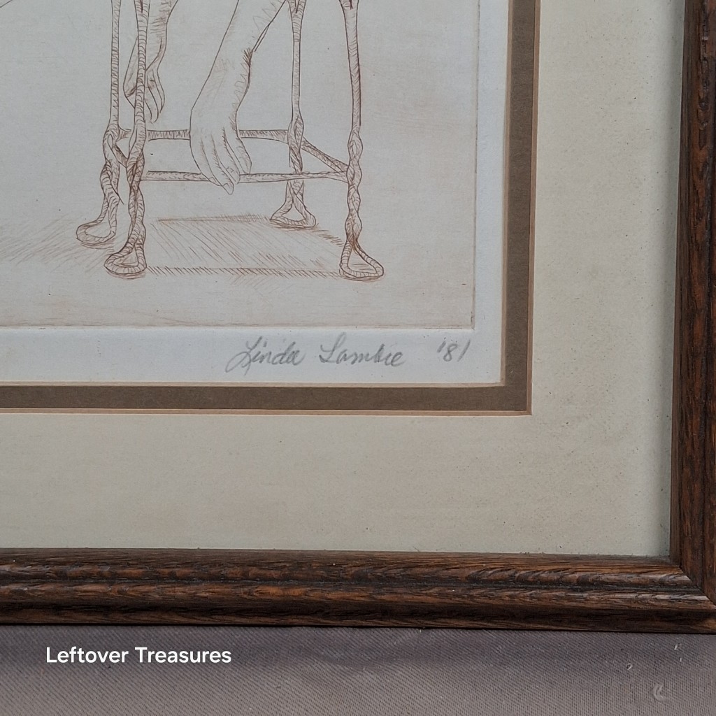 b37- "Sitting Girl" LE print by Linda Lambie - Image 3