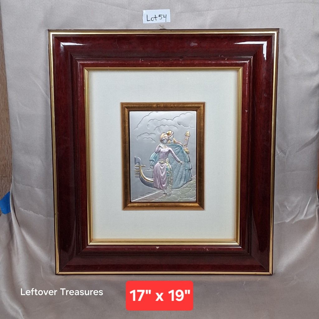 b54- vintage Italian bas-relief art piece by Diffusione Arte