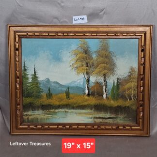 b58- vintage landscape oil painting