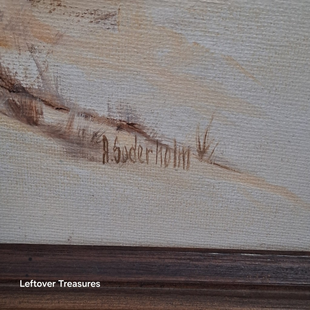 b66- oil painting by A. S?derholm - Image 2