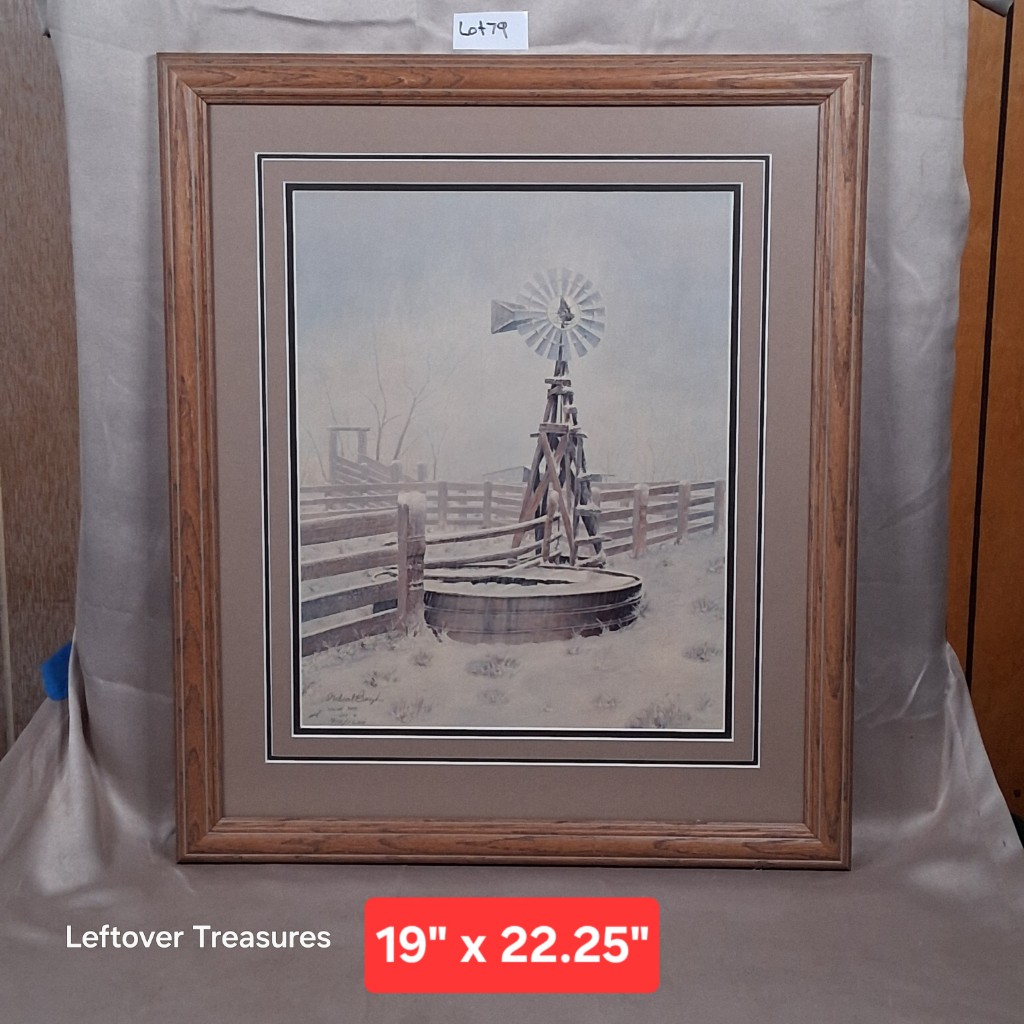 b79- "Blanket of Winter" LE Print by Phleat Boyd signed