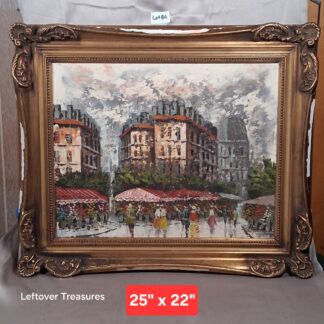 b86- impressionist Parisian street scene by unknown