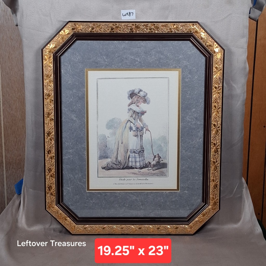 b87 framed "Etude pour les Demoiselles" print