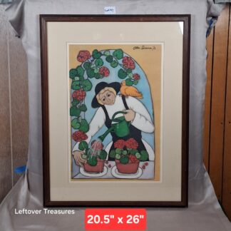 b97- "Geranium Lady" lithograph by Elke Sommer