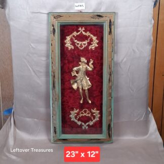 b105- vintage Italian Baroque 3D wall plaque