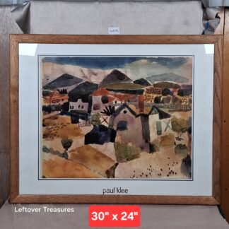 b113- "View of St. Germain" print by Paul Klee