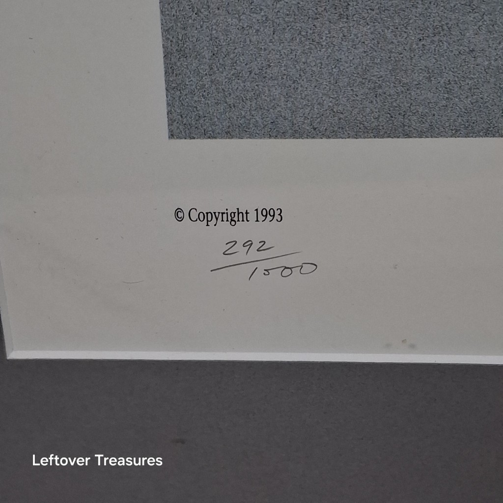 b118- vintage Dave Dravecky LE signed print by James Wheless - Image 3
