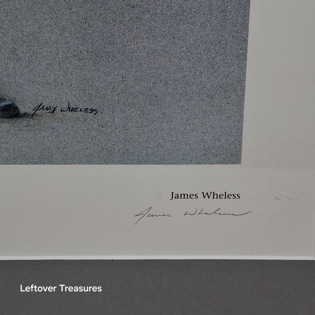 b118- vintage Dave Dravecky LE signed print by James Wheless - Image 5