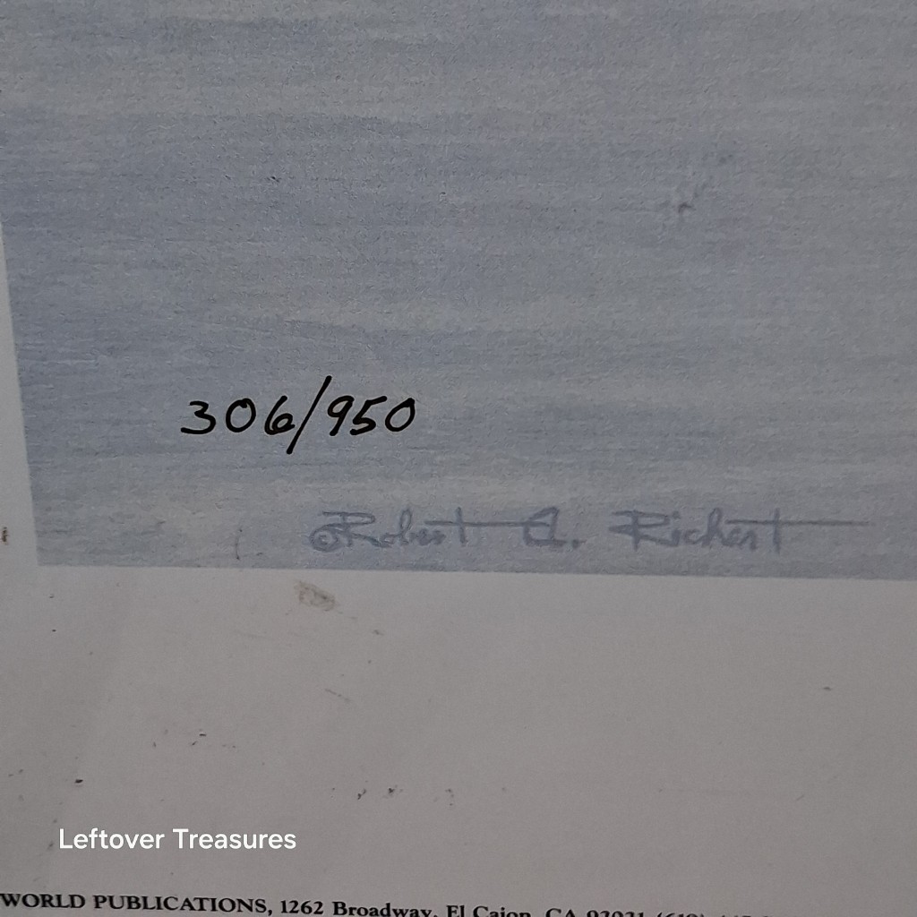 b124- "Intrepid" LE print by Robert Richert signed and stamped - Image 3