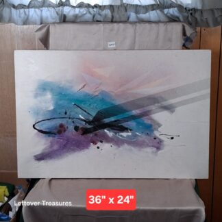 b127- modern abstract canvas painting by unknown
