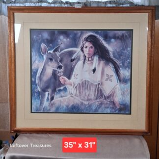 b128- "Spring Fawn" lithograph by Maija
