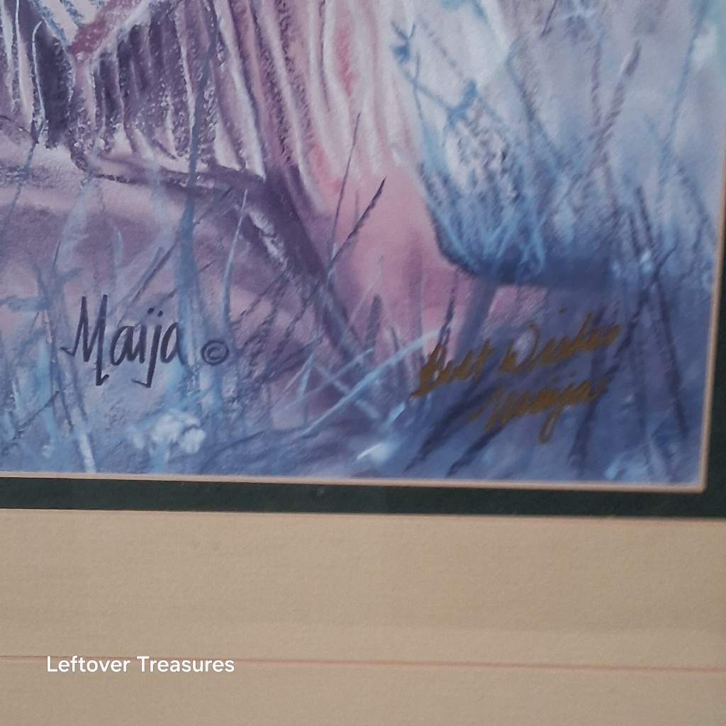 b128- "Spring Fawn" lithograph by Maija - Image 2