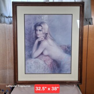 b136- "Listen" lithograph by Murray