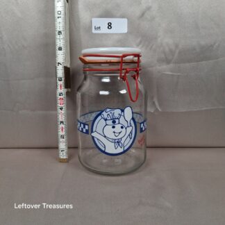 a8- pillsbury doughboy Anchor Hocking glass canister