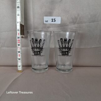 a15- Pismo Hot Shots clear pint glasses