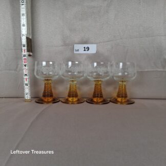 a19- vintage German Roemer wine glasses