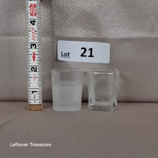a21- vintage minimalist shot glassesa