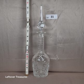 a31- vintage American Brilliant cut crystal decanter
