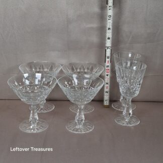 a41- Waterford Kylemore Pattern Crystal Champagne Coupe + two glasses
