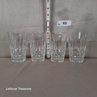 a43- four Waterford Crystal Kylemore tumblers