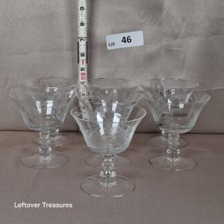 a46- vintage Fostoria Camellia pattern sherbet dishes