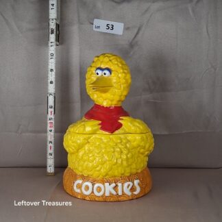 a53- vintage 1970s Sesame Street Big Bird ceramic cookie jar