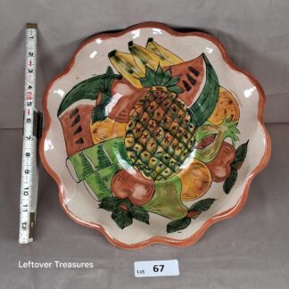 a67- Talavera oval serving bowl