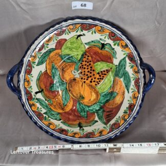 a68- Mexican Talavera pottery platter
