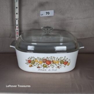 a70- vintage CorningWare Spice of Life casserole dish