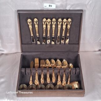 a89- Supreme Cutlery for Towle gold plated flatware set