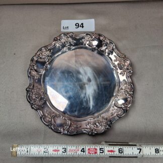 a94- vintage Towle silver-plated serving tray