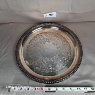 a99- vintage William Rogers silverplate serving tray