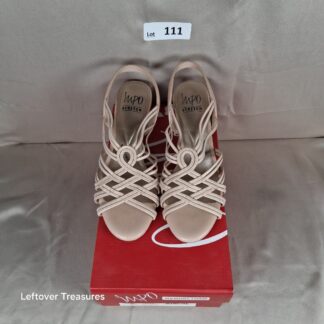 a111- beige Impo Emmeline stretch dress sandals 7.5m