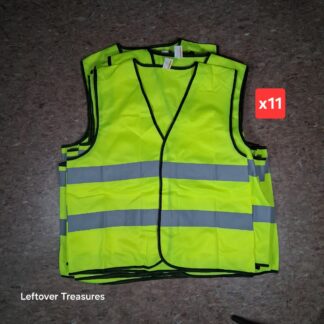 a119- neon yellow reflective safety vest x11