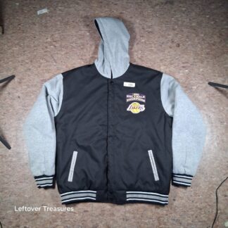 a131- Los Angeles Lakers JH Design reversible poly-twill hooded jacket