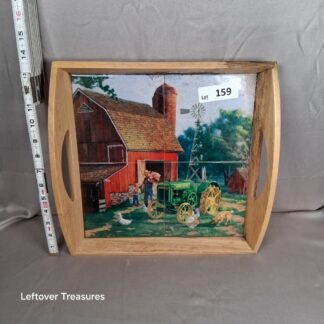 a159- john deere "daddy's little helper" serving tray by charles freitag
