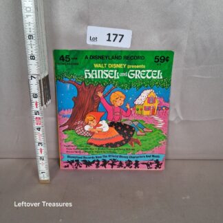 a177- vintage 1970s Disneyland Record Hansel and Gretel 45 RPM