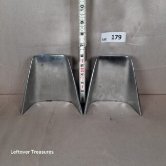 a179- vintage mid-century steel bookends