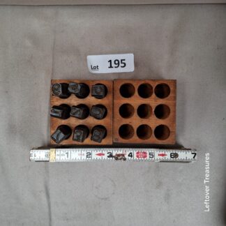 a195- vintage steel number stamp punch sets